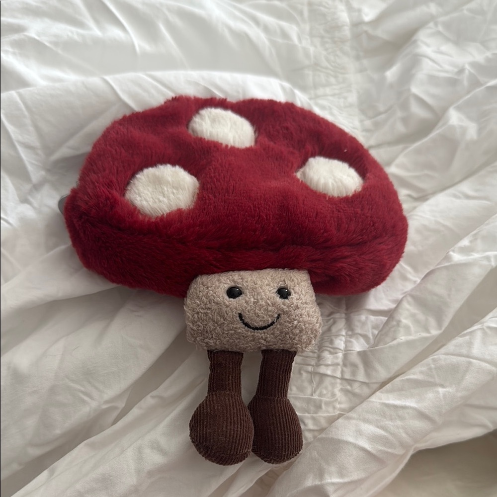 Jelly Cat Amuseables Plush Red Mushroom Toy with wallet